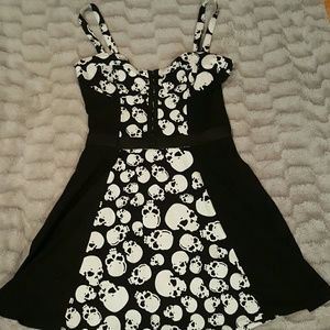 Skull pattern dress